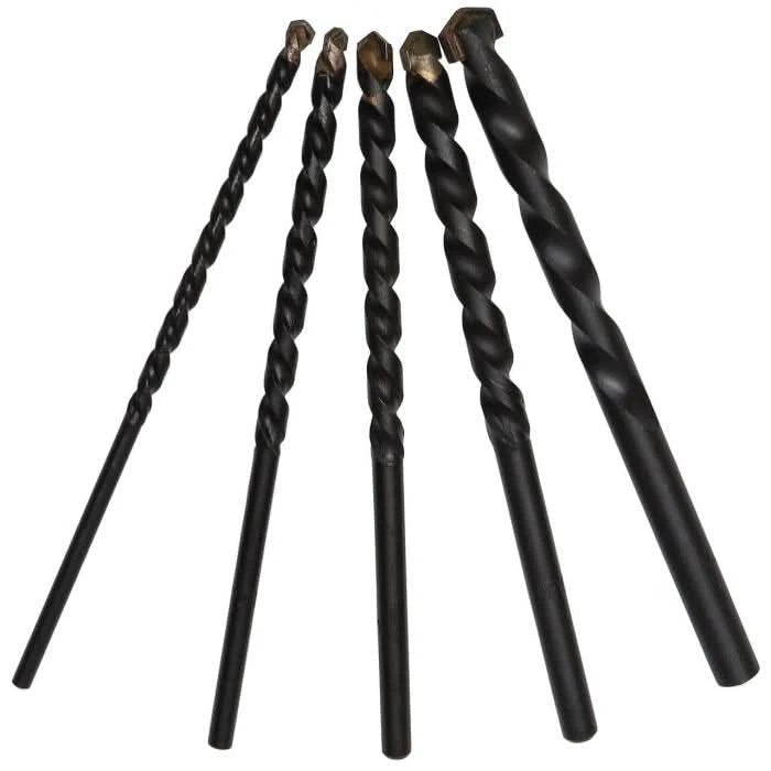3/16" - 1/2" x 6" 5 Piece Carbide Tipped Masonry Drill Bit Set - High Performance & Durable Cutting Tool | Drill America - Bayou Tool