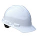 a white hard hat on a white background