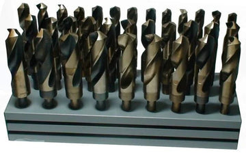 33 Piece Cobalt Drill Bit Set with Reduced 1/2" Shank, 1/2" - 1", D/ACO - High Performance & Durable Cutting Tool | Drill America - Bayou Tool