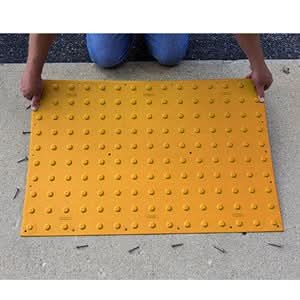 None 34-186 Ada Pad Wet-Set  2 Foot X 3 Foot Yellow Long term durability | Concrete Tool for Pros