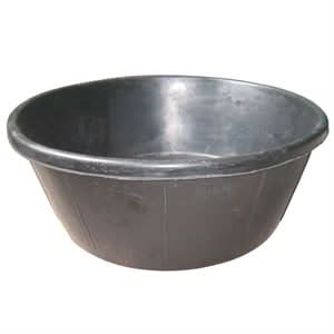 Bon Pro Plus 34-204 Utility Tub - Rubber - 26" Diameter X 10" 26" to 21" diameter x 10"| Masonry Tool for Pros