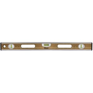 Bon 34-216 Bamboo Wood Level -24" Aluminuminum Bound | Layoutt Tool for Pros
