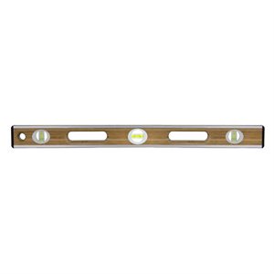Bon 34-218 Bamboo Wood Level -24"  Aluminuminum "I" Beam | Layoutt Tool for Pros