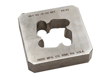 REED 547241-1/4" Pipe Die-Npt 4" X 4"  Heavy-Duty Shell Cutter for Plastic and PVC Pipe