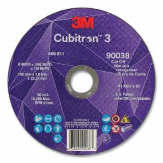 3M™ - Cubitron™ 3 Cut - Off Wheel - 6" x 0.045", 60+ Grit, T1 - Bayou Tool