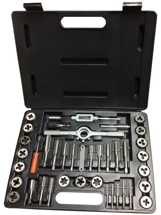 4 - 1/2" HSS Tap and Die Set with Round Die - High Performance & Durable Cutting Tool | Drill America - Bayou Tool