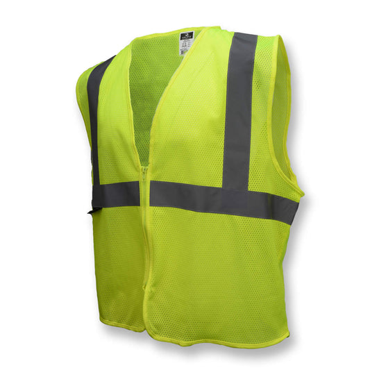 a yellow safety vest on a white background