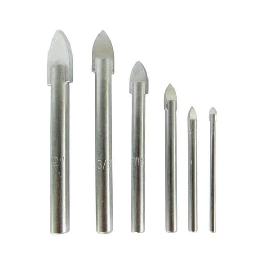 5 Piece Carbide Tipped Glass & Tile Drill Bit Set - High Performance & Durable Cutting Tool | Drill America - Bayou Tool