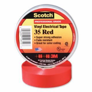 Vinyl Electrical Color Coding Tape - 35, 3/4 in x 66 ft, Multiple Colors