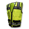 a yellow safety vest on a white background