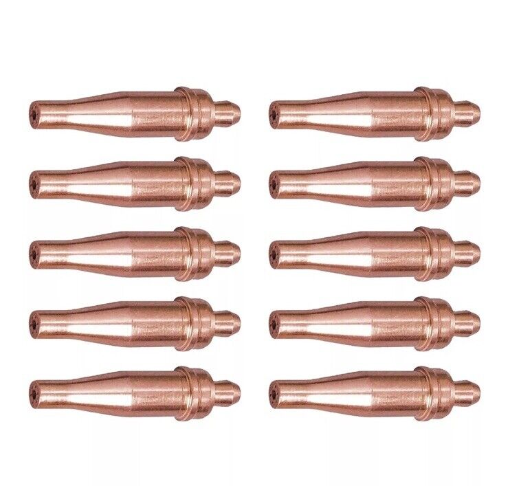 10-pk 2-1-101 1-101 Size 2 Acetylene Cutting Tips Replacement for Victor Torch