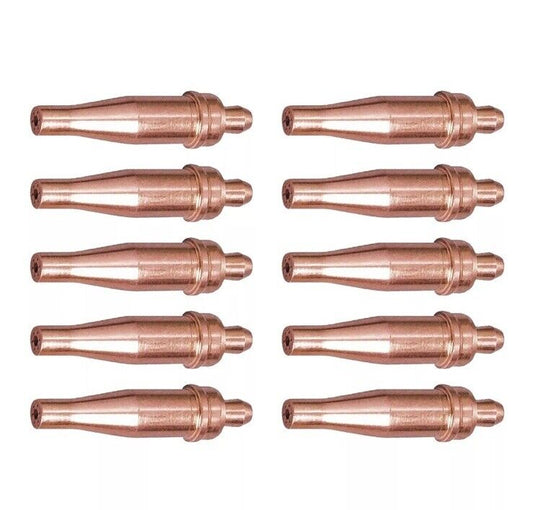 10-pk 2-1-101 1-101 Size 2 Acetylene Cutting Tips Replacement for Victor Torch