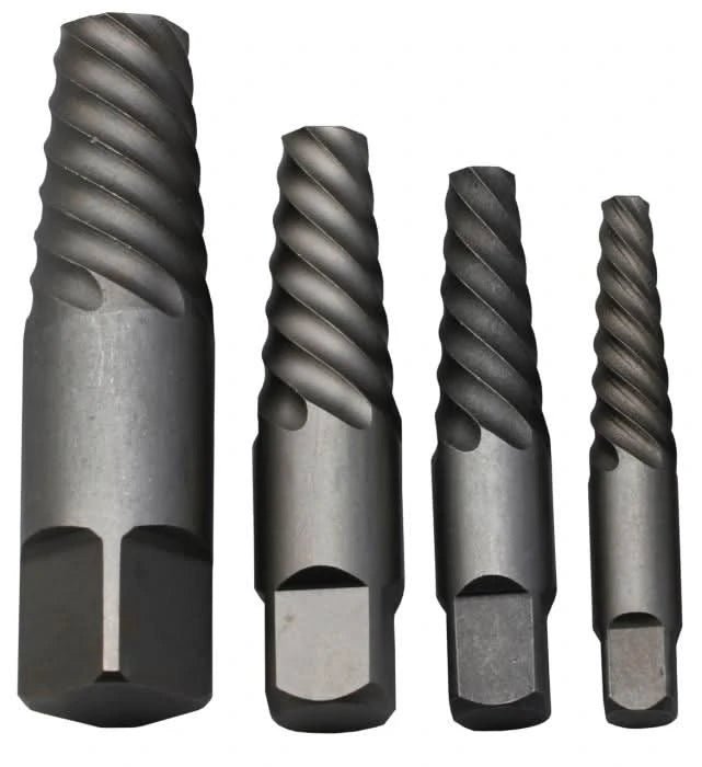 6 - 9 Carbon Steel Spiral Flute Screw Extractor Set - High Performance & Durable Cutting Tool | Drill America - Bayou Tool