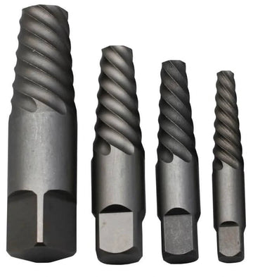 6 - 9 Carbon Steel Spiral Flute Screw Extractor Set - High Performance & Durable Cutting Tool | Drill America - Bayou Tool