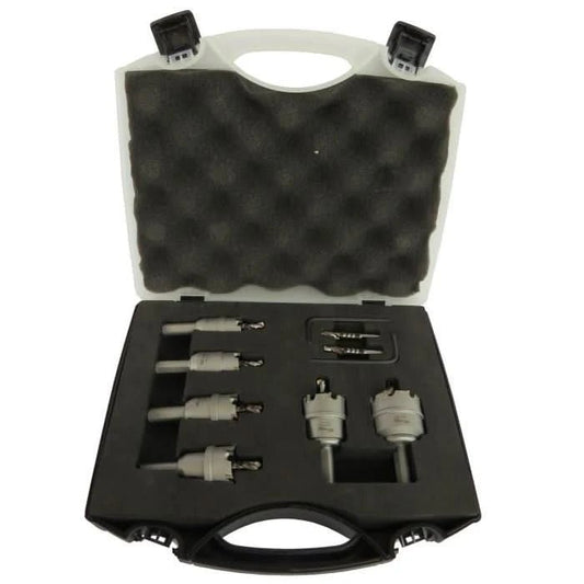 6 Piece Carbide Tipped Hole Cutter Set with 3/16" Depth of Cut - High Performance & Durable Cutting Tool | Drill America - Bayou Tool