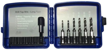 6 Piece HSS Combined Drill Bit & Tap (Drap) Set - High Performance & Durable Cutting Tool | Drill America - Bayou Tool