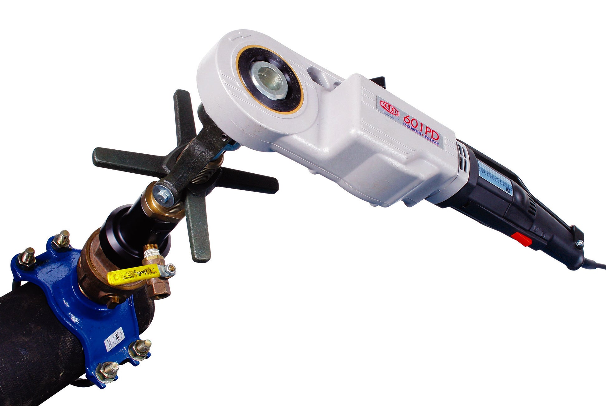 REED Tappg Adapter/Sup.Hdl.  Built for AWWA Standard Pipe Service by Reed Mfg - Pipeline Tool