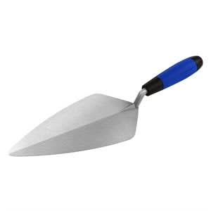 Bon Pro Plus 72-229 Brick Trowel - Carbon Steel Narrow London 9 1/2" Comfort Grip Handle Precision ground for balance | Masonry Tool for Pros