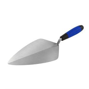 Bon Pro Plus 72-439 Brick Trowel - Carbon Steel Wide London 10" Comfort Grip Handle Precision ground for balance | Masonry Tool for Pros