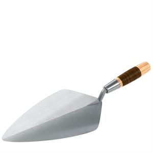 Bon Keystone 72-625 Brick Trowel Forged 12" Wide London Leather Handle Will not weaken or crack | Masonry Tool for Pros