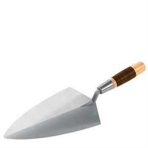 Bon Keystone 72-645 Brick Trowel Forged 11" Philadelphia Leather Handle Will not weaken or crack | Masonry Tool for Pros