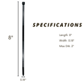 8 - Inch Heavy - Duty Zip Ties | 50 lb Strength | UV & Weather Resistant | Industrial - Grade Nylon - Bayou Tool