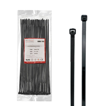 8 - Inch Heavy - Duty Zip Ties | 50 lb Strength | UV & Weather Resistant | Industrial - Grade Nylon - Bayou Tool
