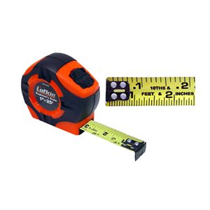 Lufkin Bon 84-654 Tape 25 ' Engineers Scale Hiviz Orange | Layoutt Tool for Pros