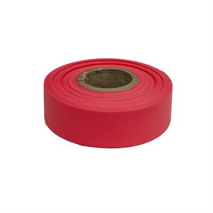 Bon 84-773 Flagging Tape -  Fluorescent Red - 150-' X 1 3/16" | Layoutt Tool for Pros