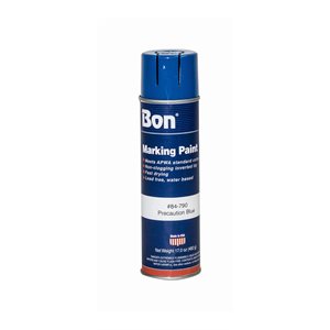 Bon 84-790 Marking Paint - Precaution Blue - 20 Ounce (12/Pkg) | Layoutt Tool for Pros