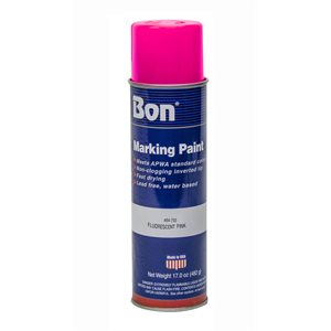 Bon 84-793 Marking Paint - Fluorescent Pink - 20 Ounce (12/Pkg) | Layoutt Tool for Pros