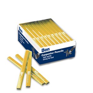 Bon 84-842 Pencil - Yellow Casing Medium Black Lead - (72/Pkg) | Layoutt Tool for Pros