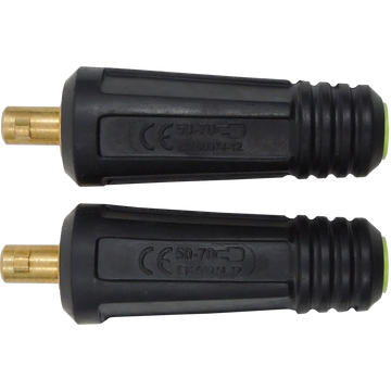 Male Dinse Cable Connector 5070-M (1/0-2/0) - 2 Pack