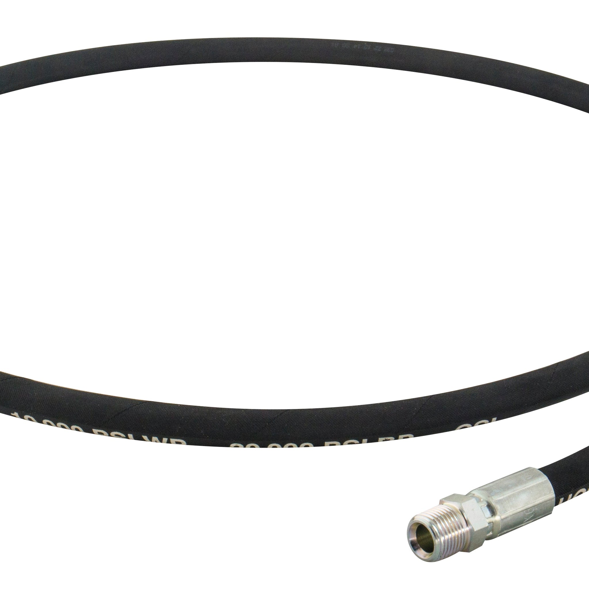 BVA Hydraulics - Hose Hyd Rubber 1/4" Id 6 Ft 3/8"-18 Nptf Ends - 10,000 Psi | Hydraulic Hoses