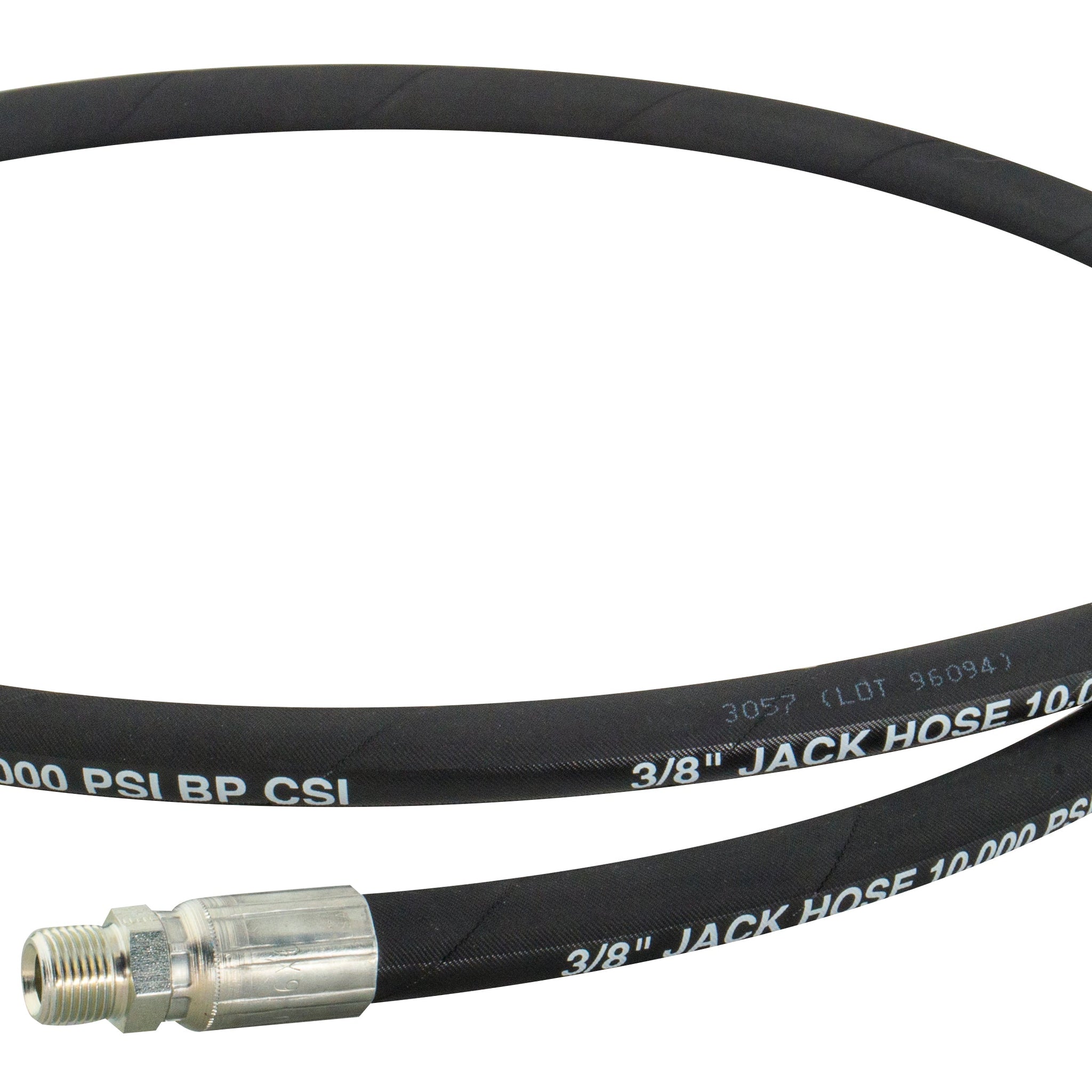BVA Hydraulics - Hose Hyd Rubber 3/8"Id 10 Ft 3/8"-18 Nptf Ends - 10,000 Psi | Hydraulic Hoses