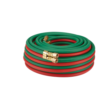 TECHNIWELD 1/4" x 25' Twin Hose - Grade R, Durable Welding Hose