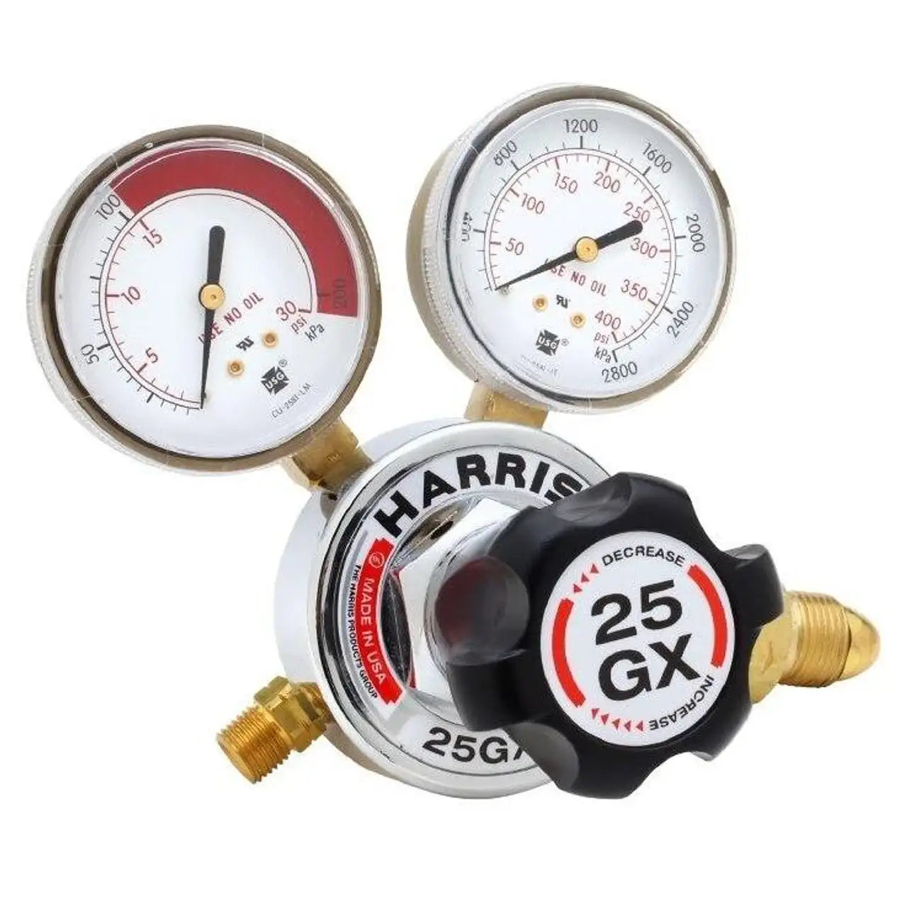 Harris 25GX Acetylene Regulator - Bayou Tool