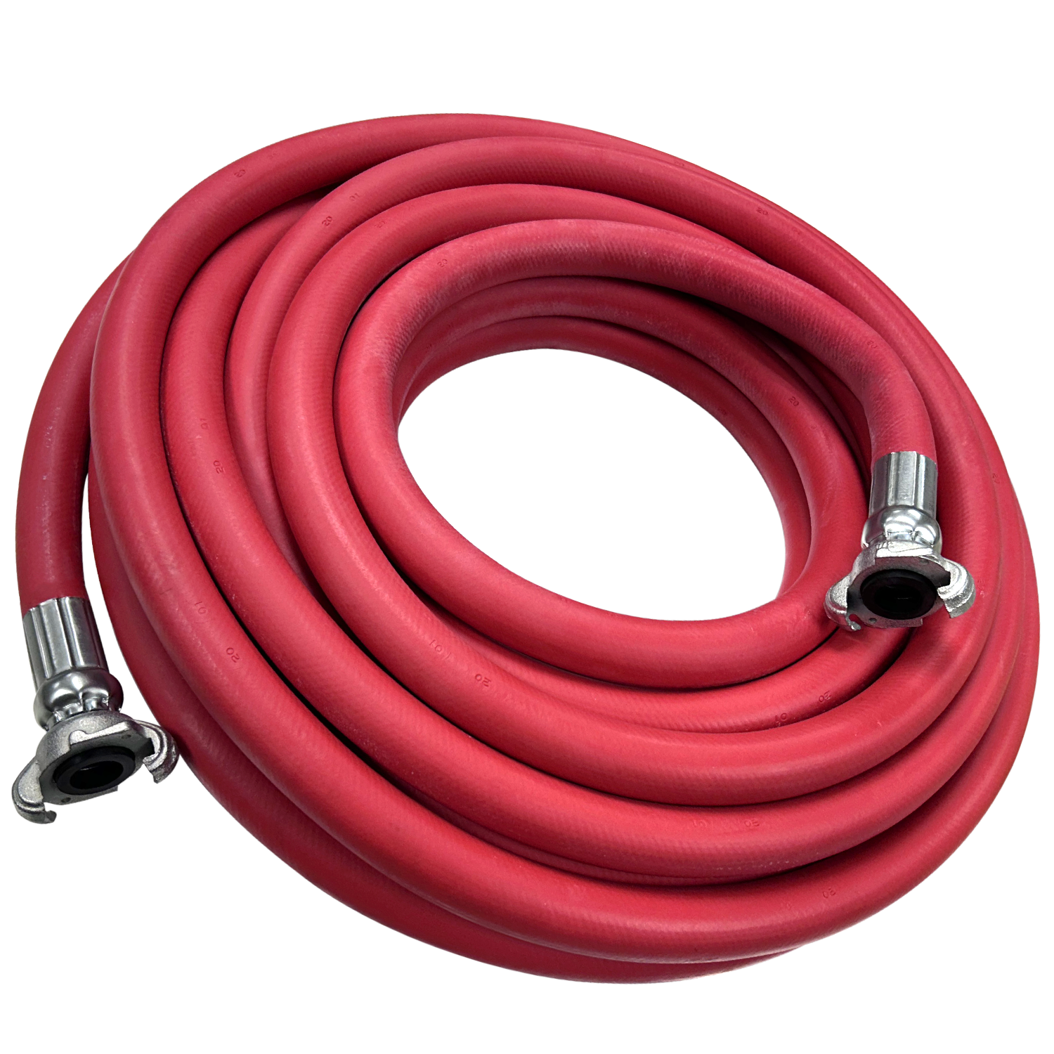 3/4" Diameter 50ft Red Jack Hammer Hose with Chicago Pneumatic™ Compatible Fittings