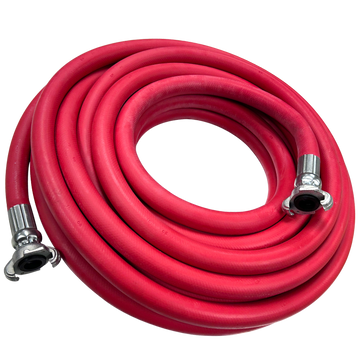 3/4" Diameter 50ft Red Jack Hammer Hose with Chicago Pneumatic™ Compatible Fittings