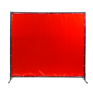 Techniweld 6x6 Welding Screen – Orange, Flame-Resistant 14 Mil Screen Only for Safe Work Environments