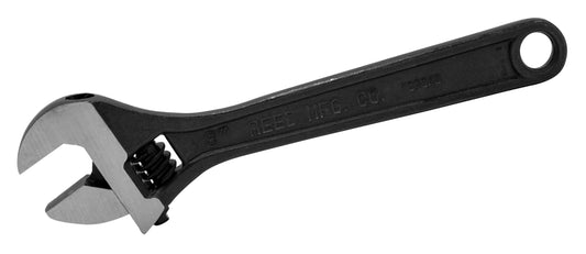 REED Cwb8  8" Black Adjustable Wrench  Designed for Use in Brass Coupling and Threaded Pipework by Reed Mfg - Pipeline Tool