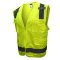 a yellow safety vest on a white background