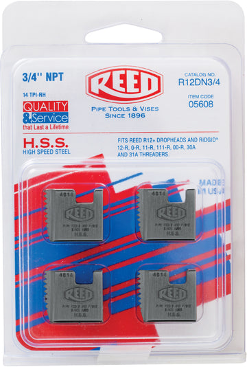 REED 3/4" R12-Type Die Seg  Built for AWWA Standard Pipe Service by Reed Mfg - Pipeline Tool