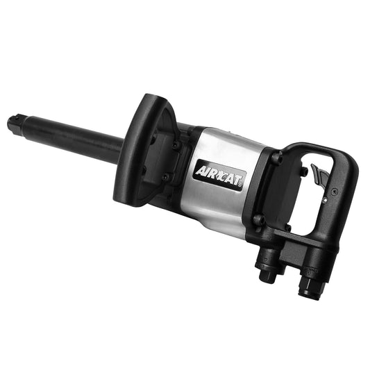 Aircat - 1" Impact wrench with 8" ext anvil 1800 ft - lbs - Bayou Tool
