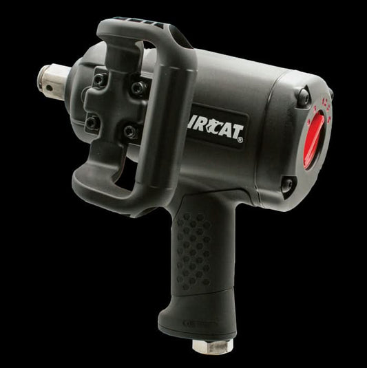 Aircat - 1" Low Weight Pistol Impact wrench w/6" Ext. Anvil 2100 ft - lbs - Bayou Tool