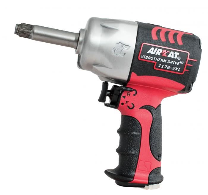 Aircat - 1/2" VIBROTHERM DRIVE Impact Wrench w/ 2" ext. Anvil 1300 ft - lb - Bayou Tool