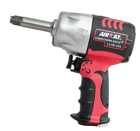 Aircat - 1/2" VIBROTHERM DRIVE Impact Wrench w/ 2" ext. Anvil 1300 ft - lb - Bayou Tool