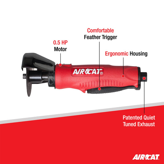 Aircat 3" Cut - Off Tool | 20,000 RPM High - Performance Pneumatic Cutting Tool - Bayou Tool