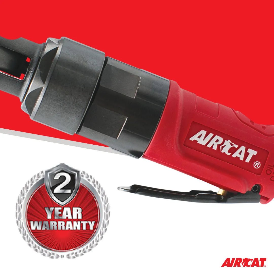 Aircat 3/8" Mini Impact Ratchet | Compact, High - Torque Pneumatic Ratchet for Automotive & Industrial Use - Bayou Tool