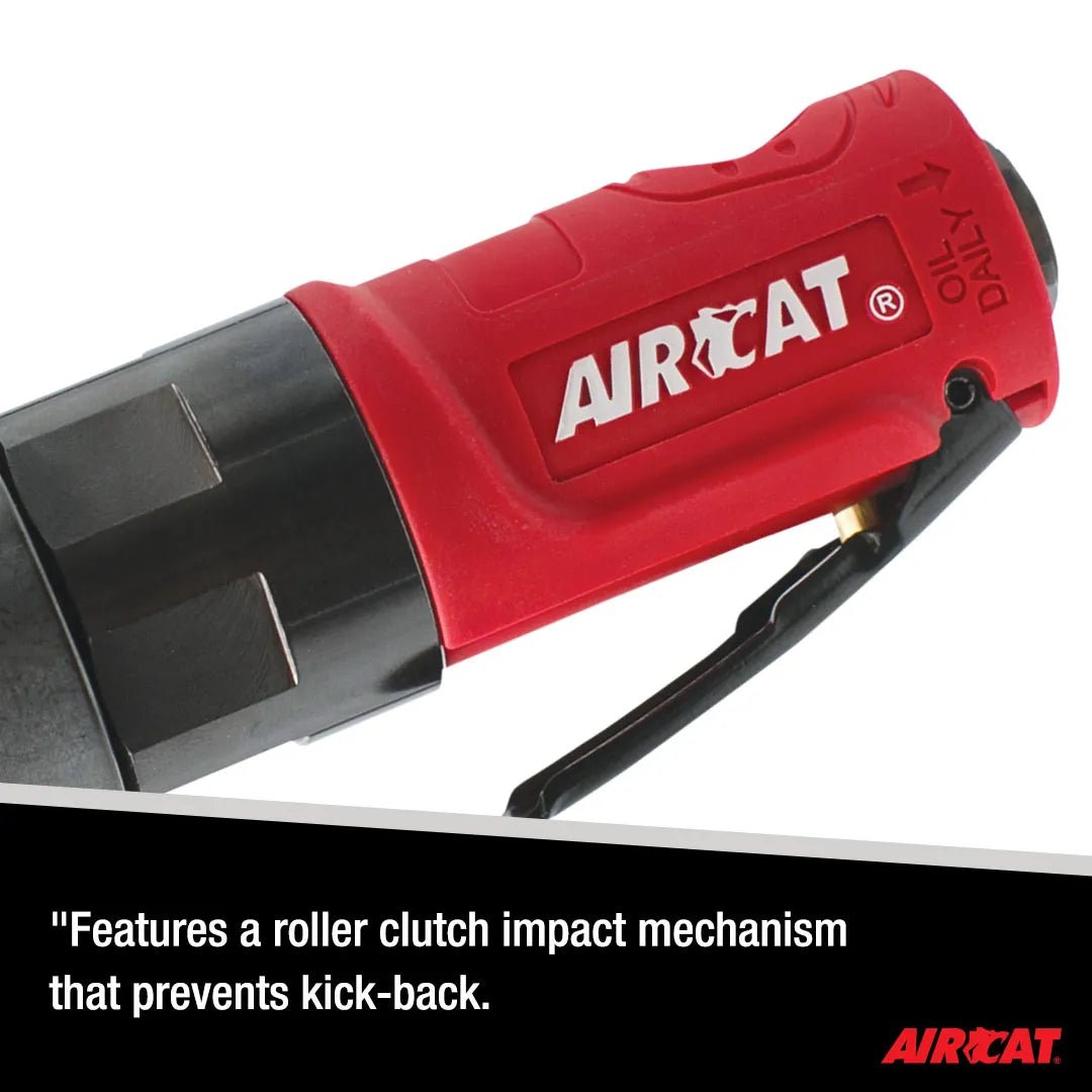Aircat 3/8" Mini Impact Ratchet | Compact, High - Torque Pneumatic Ratchet for Automotive & Industrial Use - Bayou Tool